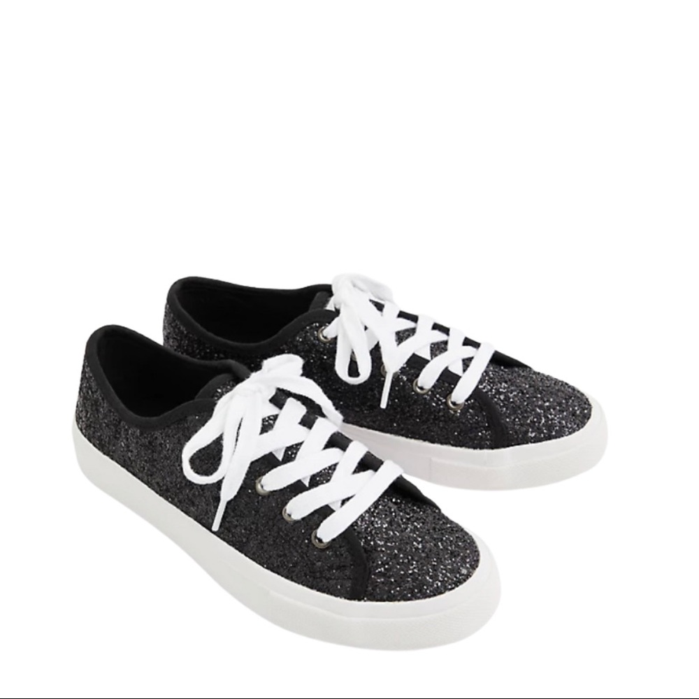 - TORRID BLACK-TONE METALLIC GLITTER SNEAKER